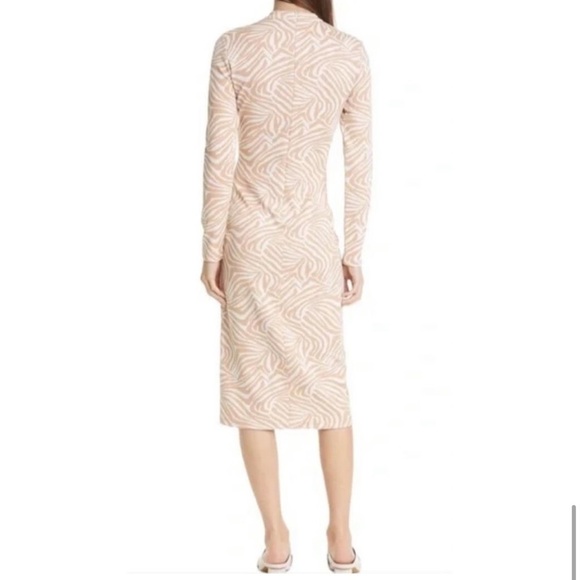 Ted Baker London Villani Zebra Print Midi Dress Size 2/S/6US - Picture 2 of 10
